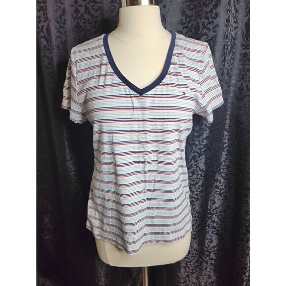 Tommy Hilfiger | Vintage Striped V Neck - Picture 1 of 4